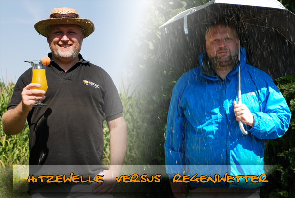 Hitzewelle versus Regenwetter