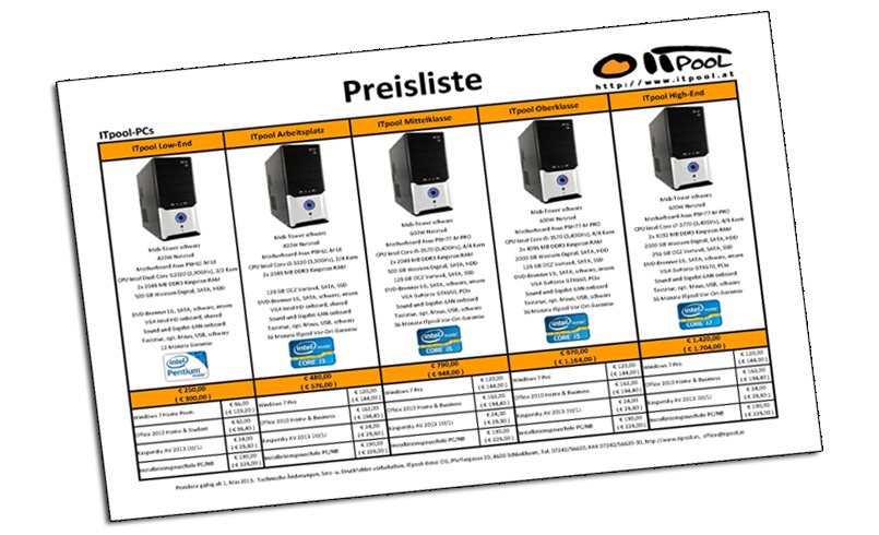 Preisliste